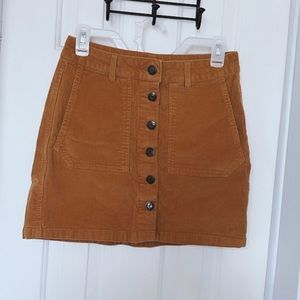 fall corduroy skirt
